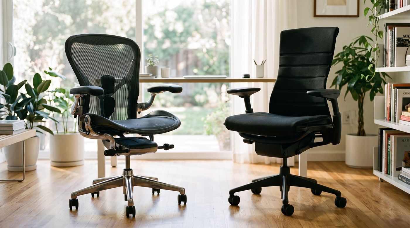 Herman Miller Aeron vs Steelcase Leap V2 (2026): The Two Best Office Chairs Compared