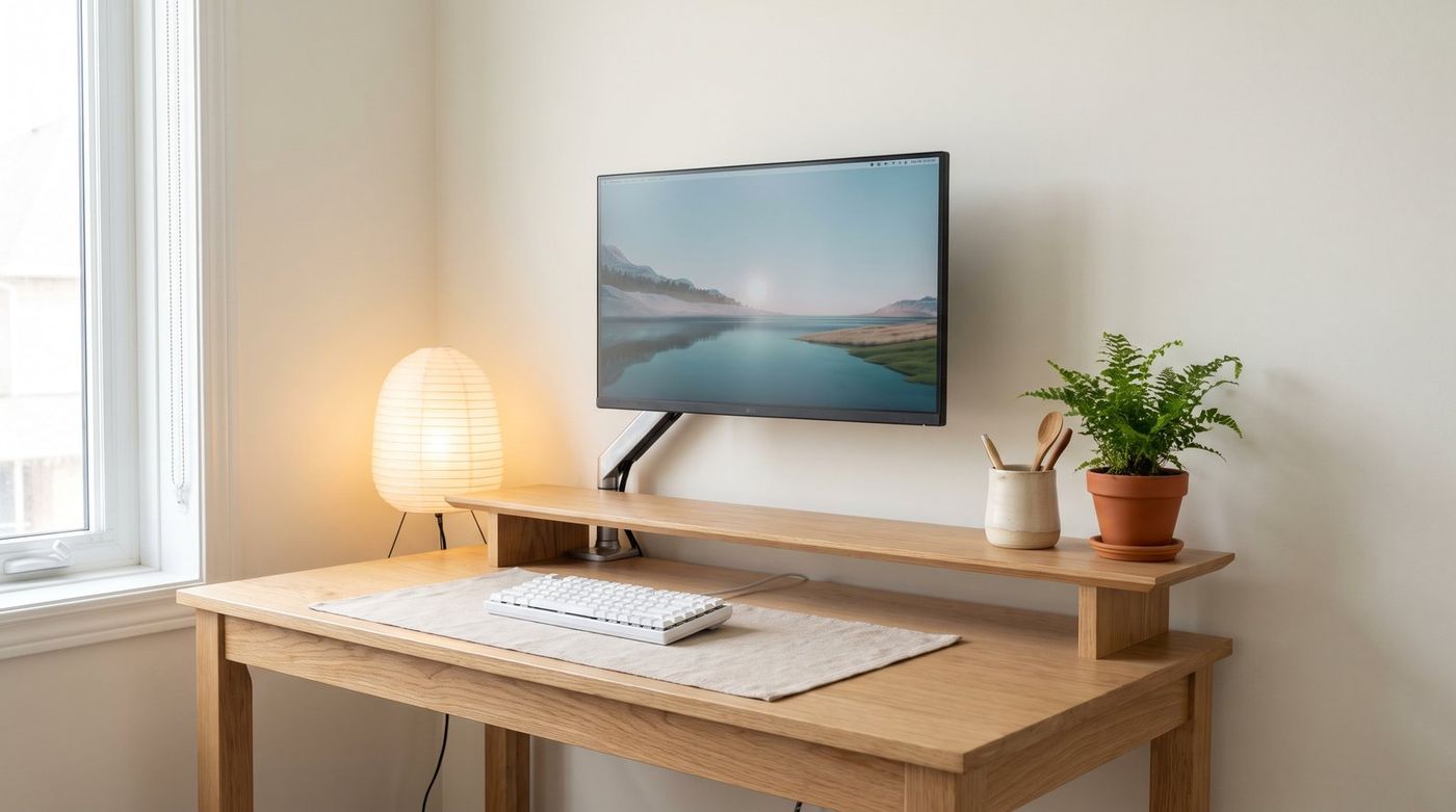 Japandi Desk Setup Ideas (2026): Calm, Wood, Zero Cable Clutter