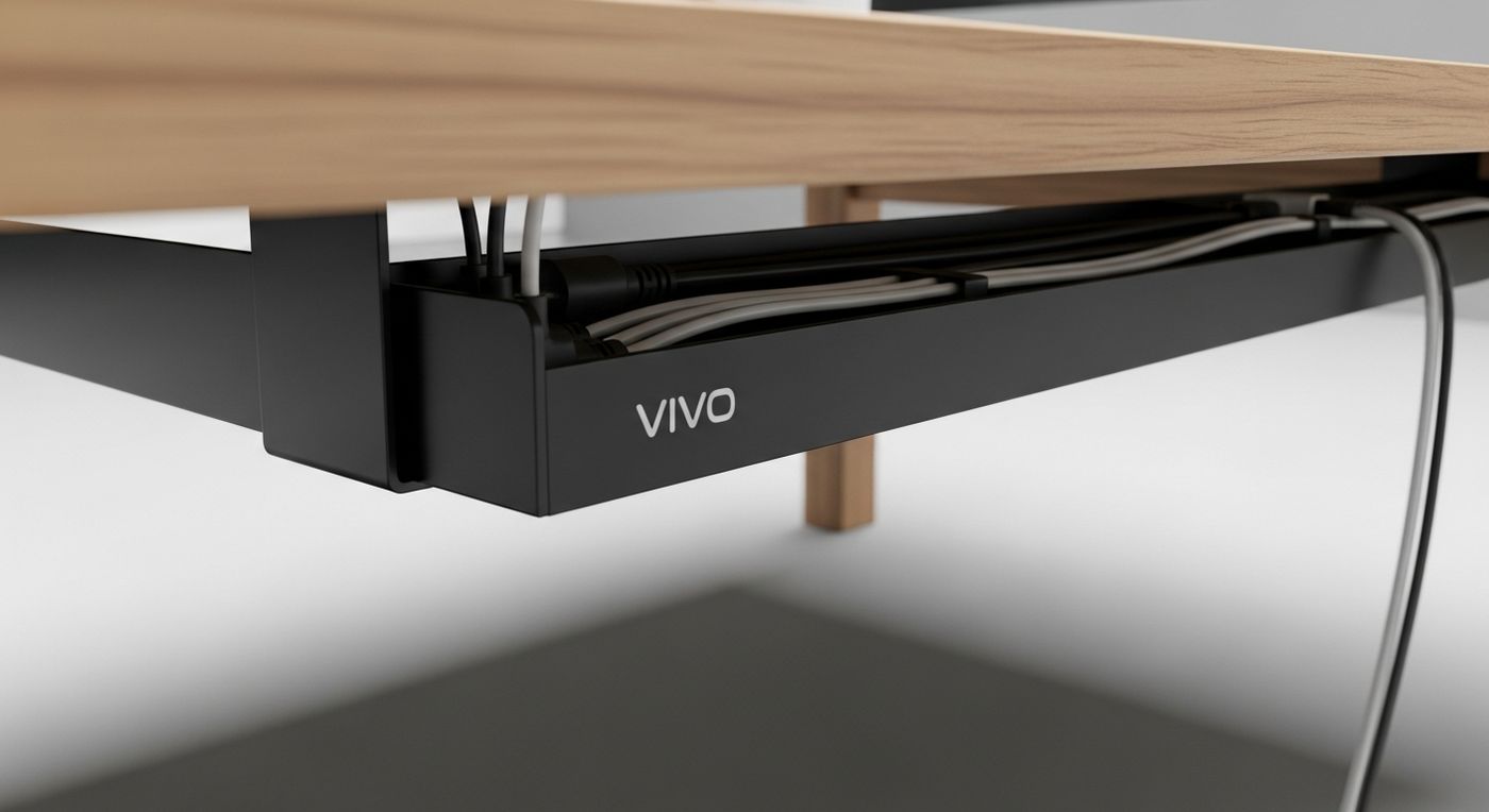 VIVO Under Desk Cable Management Tray